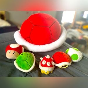 Lot of 6 Nintendo Mario Bros plush stuffed animals good condition